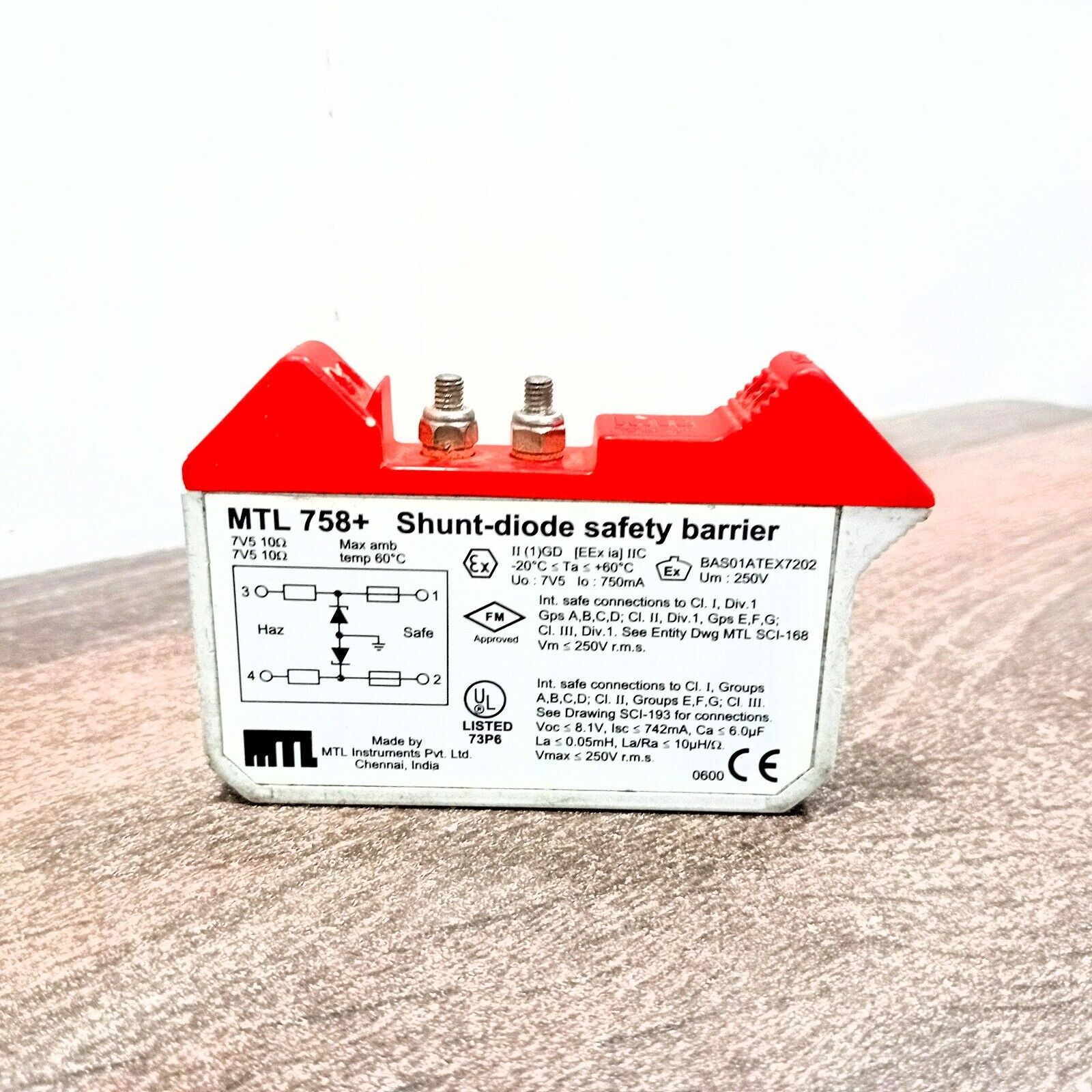 MTL 758+ SHUNT DIODE SAFETY BARRIER POSITIVE 7.5 V 10 OHMS