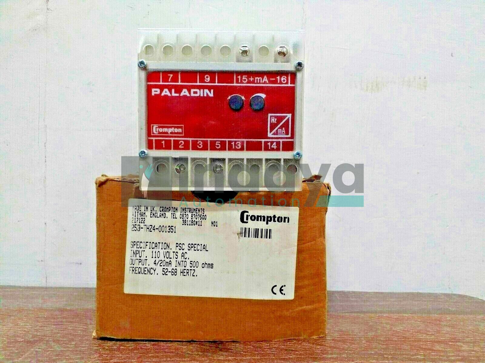 CROMPTON PALADIN 253-THZ4-001351 FREQUENCY TRANSDUCER