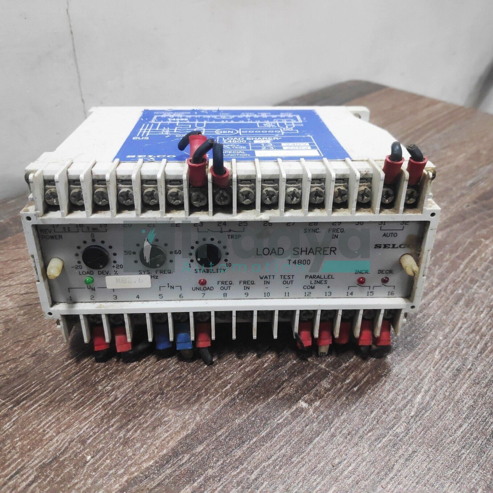 SELCO T4800-33 LOAD SHARER RELAY SUPPLY VOLTAGE 220/240V