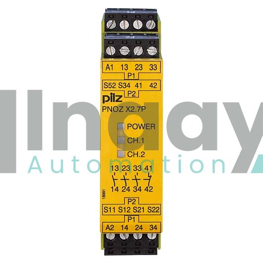 Pilz PNOZ X2.7P Safety Relay 24-240VAC/DC 3N/O 1N/C