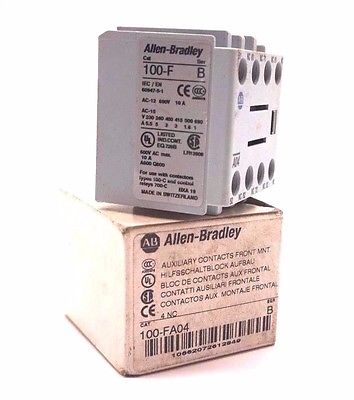 ALLEN BRADLEY 100-FA04 AUXILIARY CONTACT 