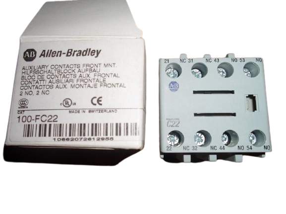 ALLEN BRADLEY 100-FC22 AUXILIARY CONTACT BLOCK 