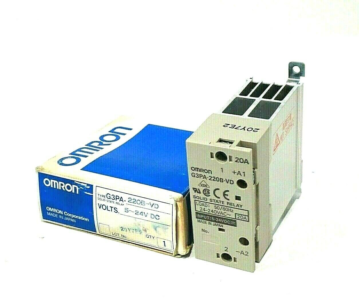 OMRON G3PA-220B-VD 20 AMP SOLID STATE RELAY