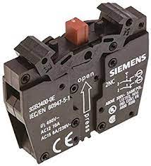 SIEMENS FURNAS ELECTRIC CO 3SB3400-0E CONTACT BLOCK