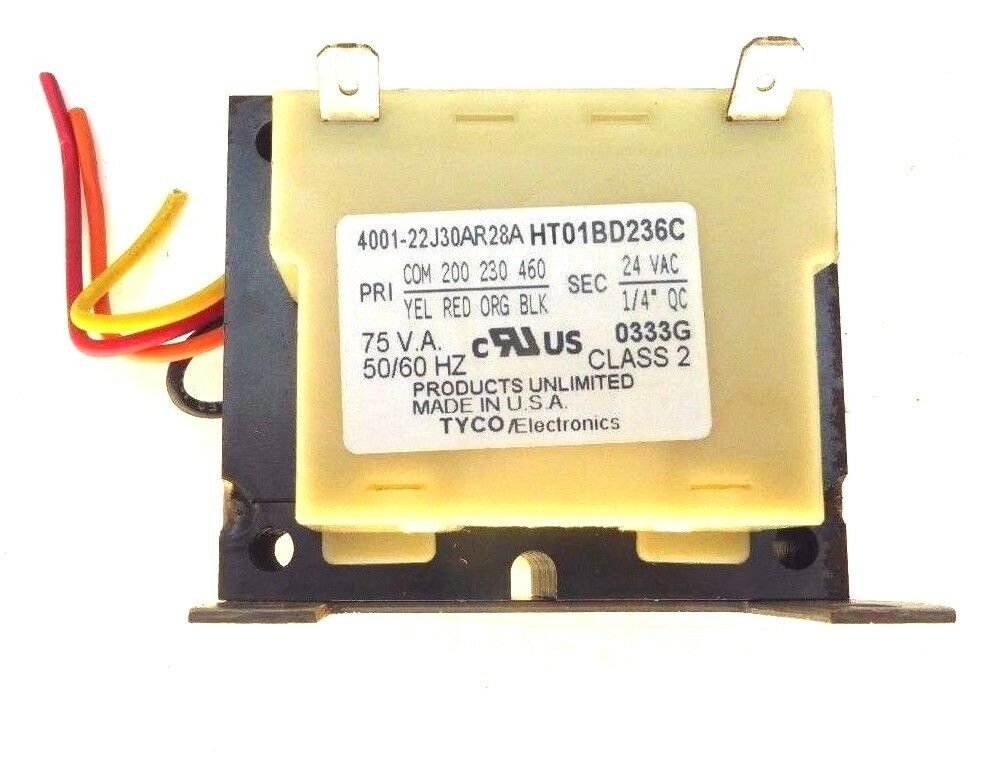 PRODUCTS UNLIMITED HT 01BD 236C TRANSFORMER 4001-22J30AR28A HT01BD236C CARRIER