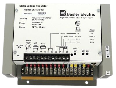 Basler Electric SSR 125-12 Static Voltage Regulator with Radio Frequency