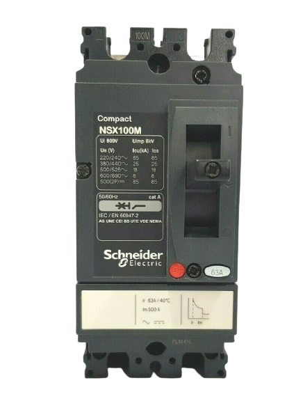 SCHNEIDER ELECTRIC LV438608 COMPACT NSX100M CIRCUIT BREAKER 2 POL 2D