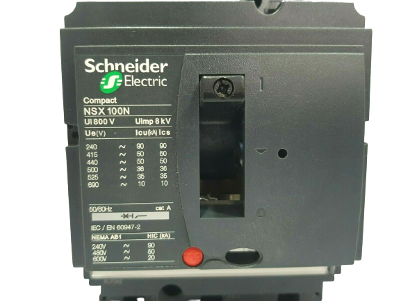 SCHNEIDER ELECTRIC LV429006 CIRCUIT BREAKER COMPACT NSX100N 100A 3 POLES