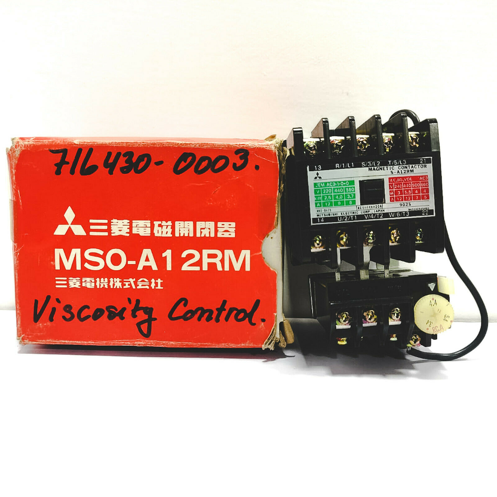 Mitsubishi MSO-A12RM Magnetic Switch