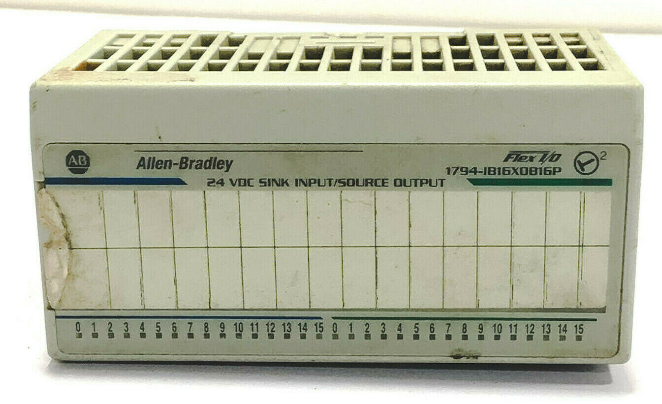 ALLEN BRADLEY 1794-IB16XOB16P FLEX I/O INPUT/OUTPUT PLC MODULE
