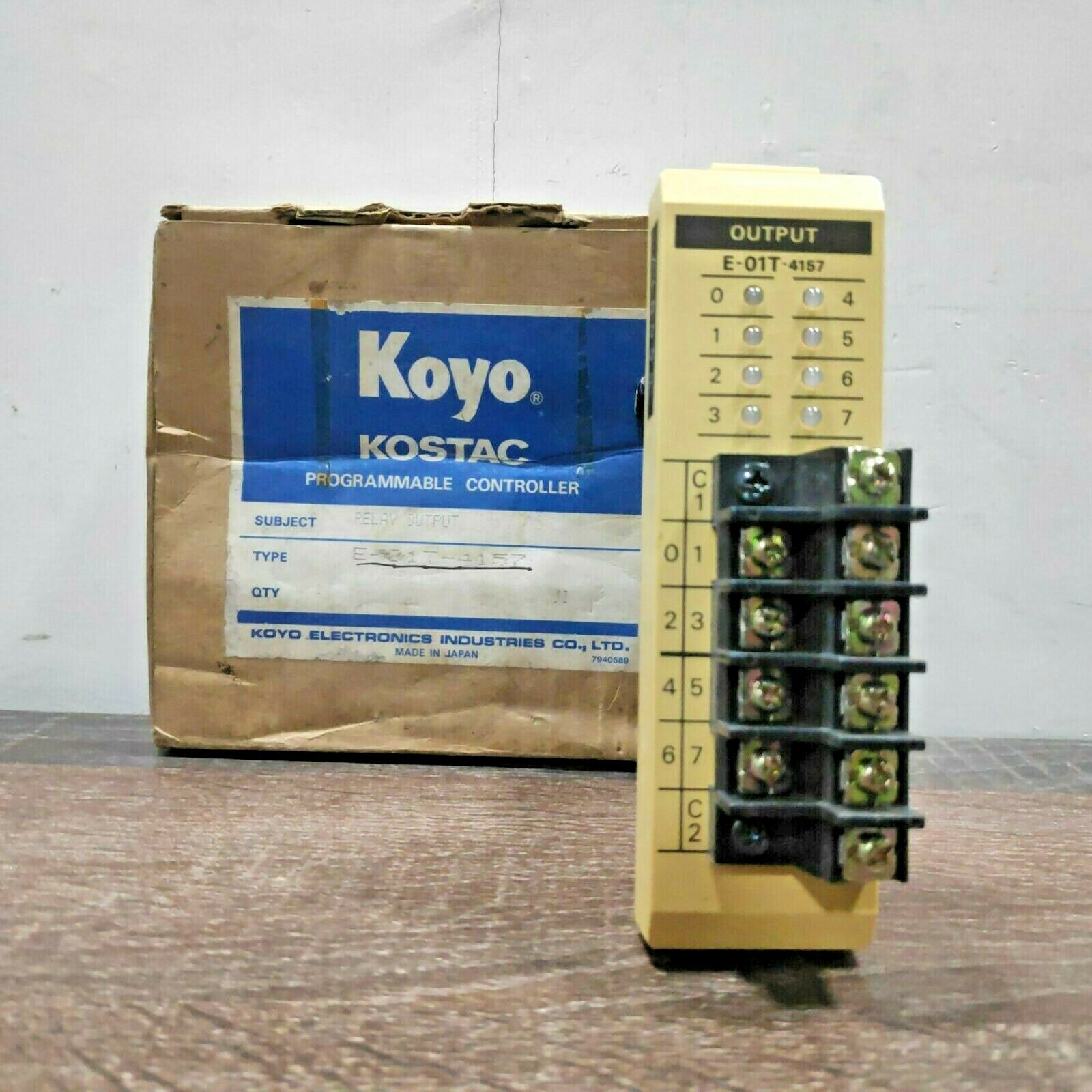 KOYO E-01T-4157 RELAY OUTPUT PROGRAMMABLE CONTROLLER