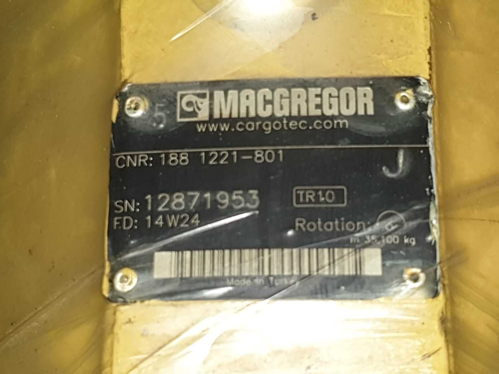 Macgregor deck crane oil motor Part No.188 1221-801 HAGGLUNDS SE-89185