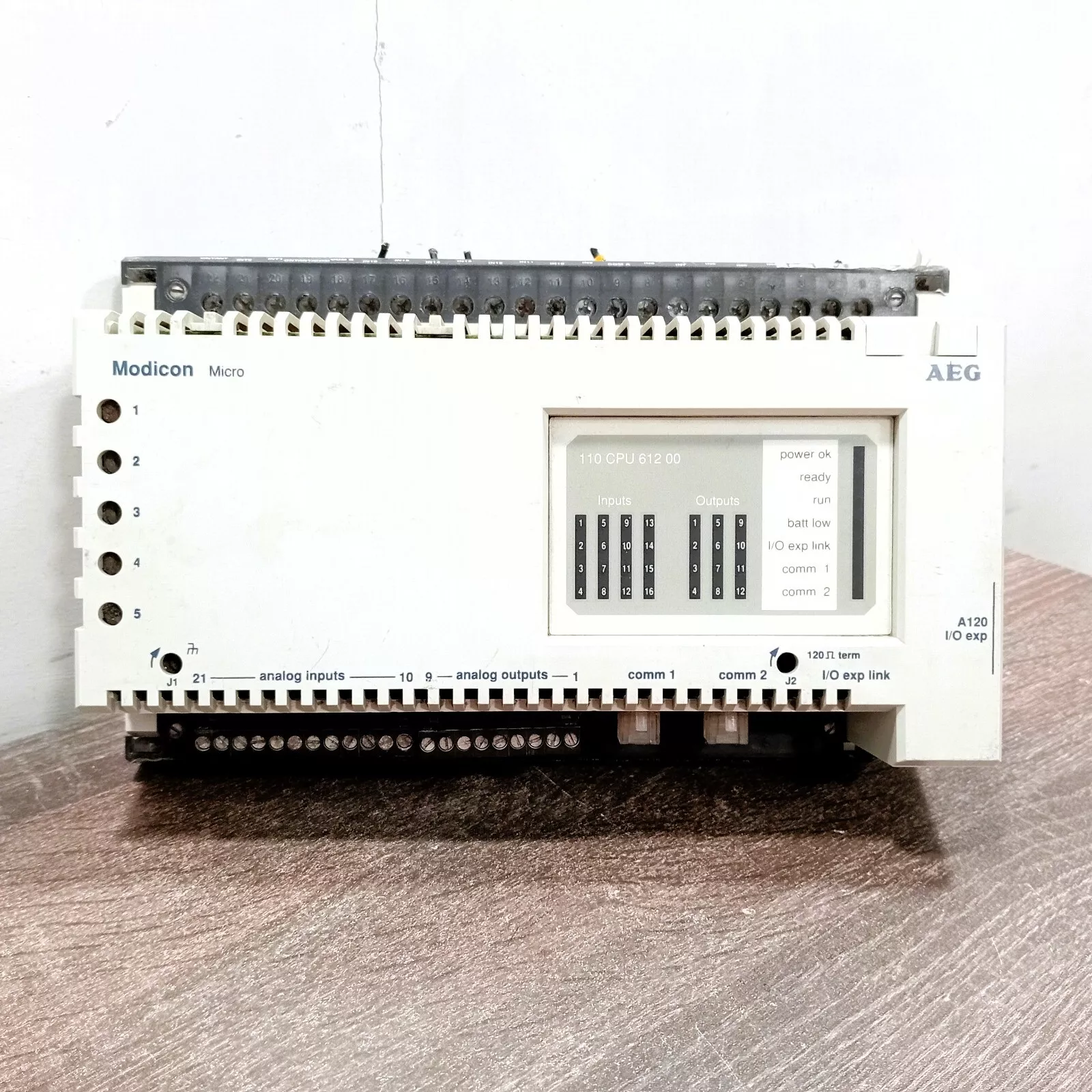 SCHNEIDER  110-CPU-612-00 MICRO CPU PLC DC POWER SUPPLY ANALOG I/O DISCONTINUED BY MANUFACTURER