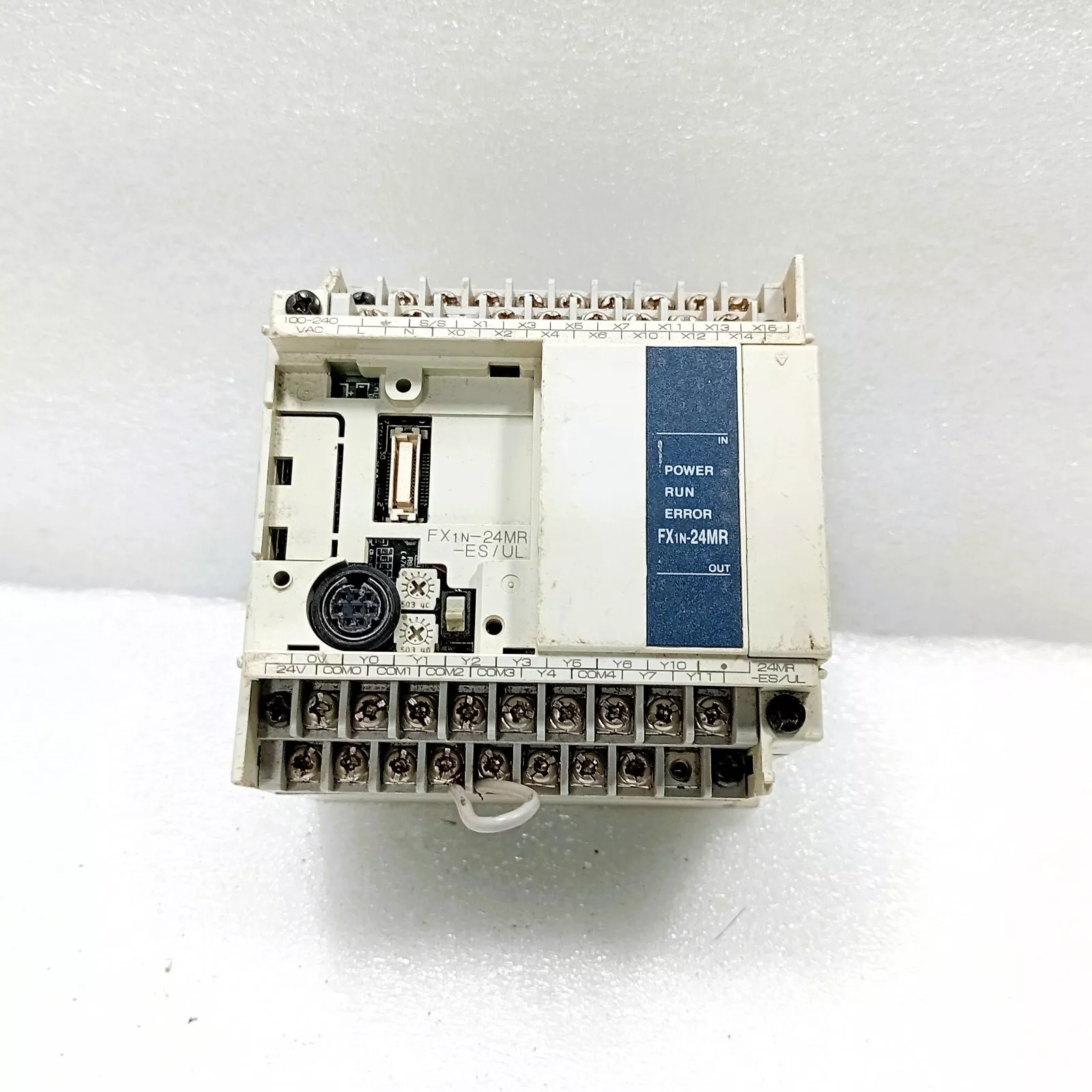 MITSUBISHI FX1N-24MR-ES/UL PLC CPU COMPUTER INTERFACE 8000 STEPS PROGRAM