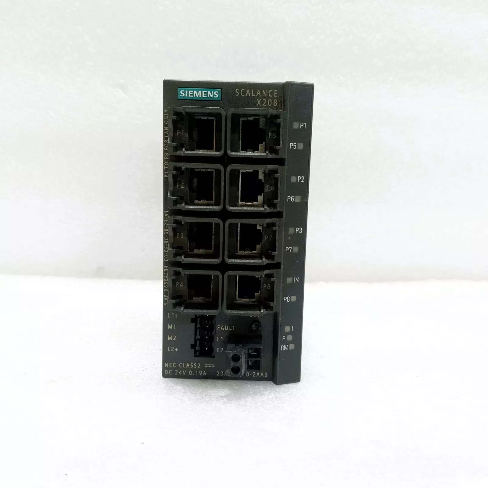 SIEMENS 6GK5208-0BA10-2AA3 MANAGED IE SWITCH