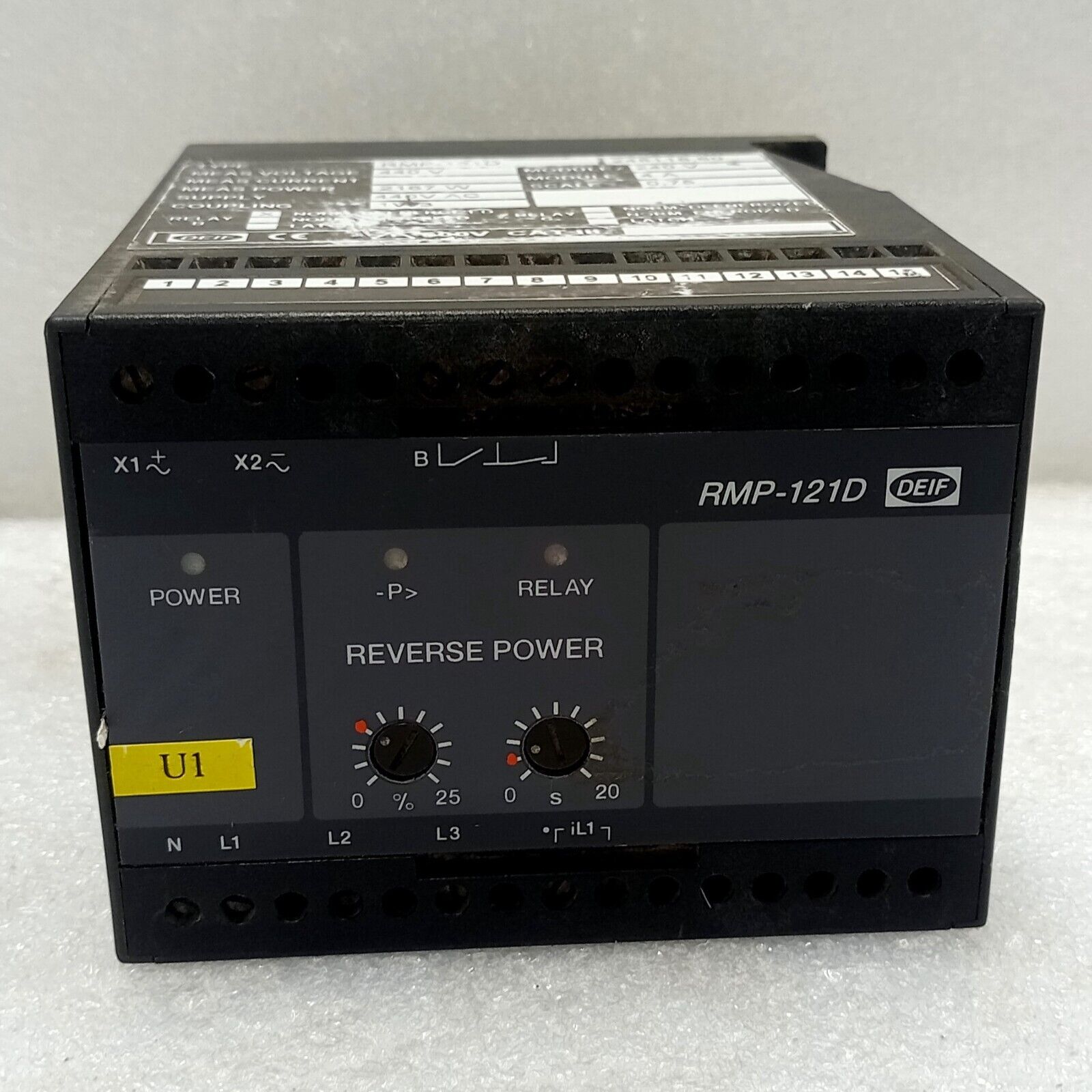 DEIF RMP121D REVERSE POWER RELAY