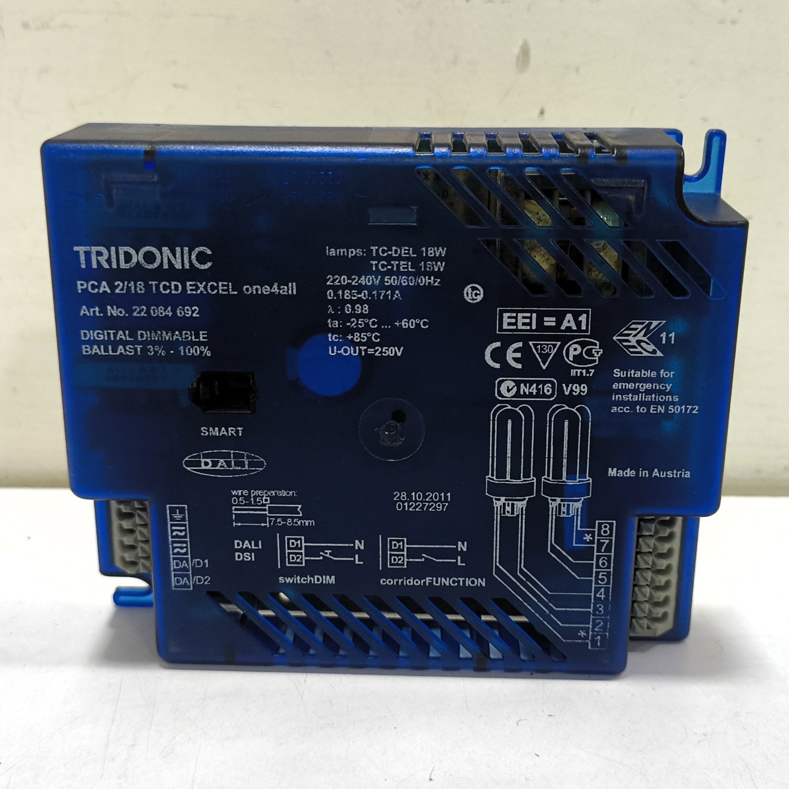 Tridonic PCA 2/18 TCD EXCEL 22 084 692