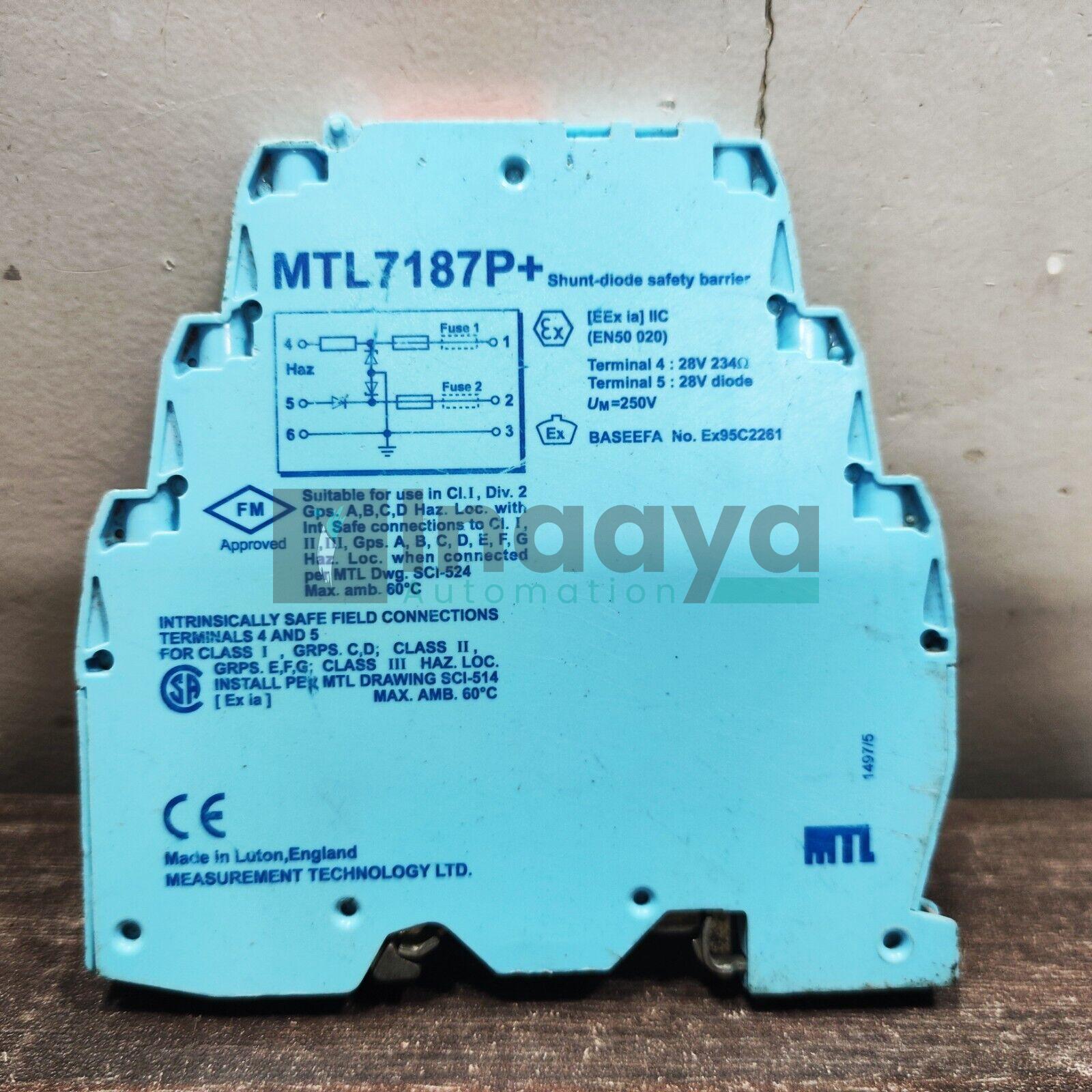Mtl MTL7187P+ - Safety Barrier Shunt Diode 