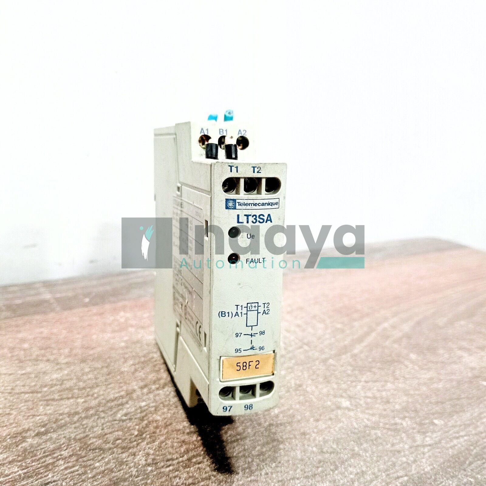 TELEMECANIQUE LT3SA00ED OVERLOAD RELAY 24-48VDC 5A AUTOMATIC RESET 1NC + 1NO DUAL VOLTAGE CONTACT TYPE DIN-RAIL MOUNTED
