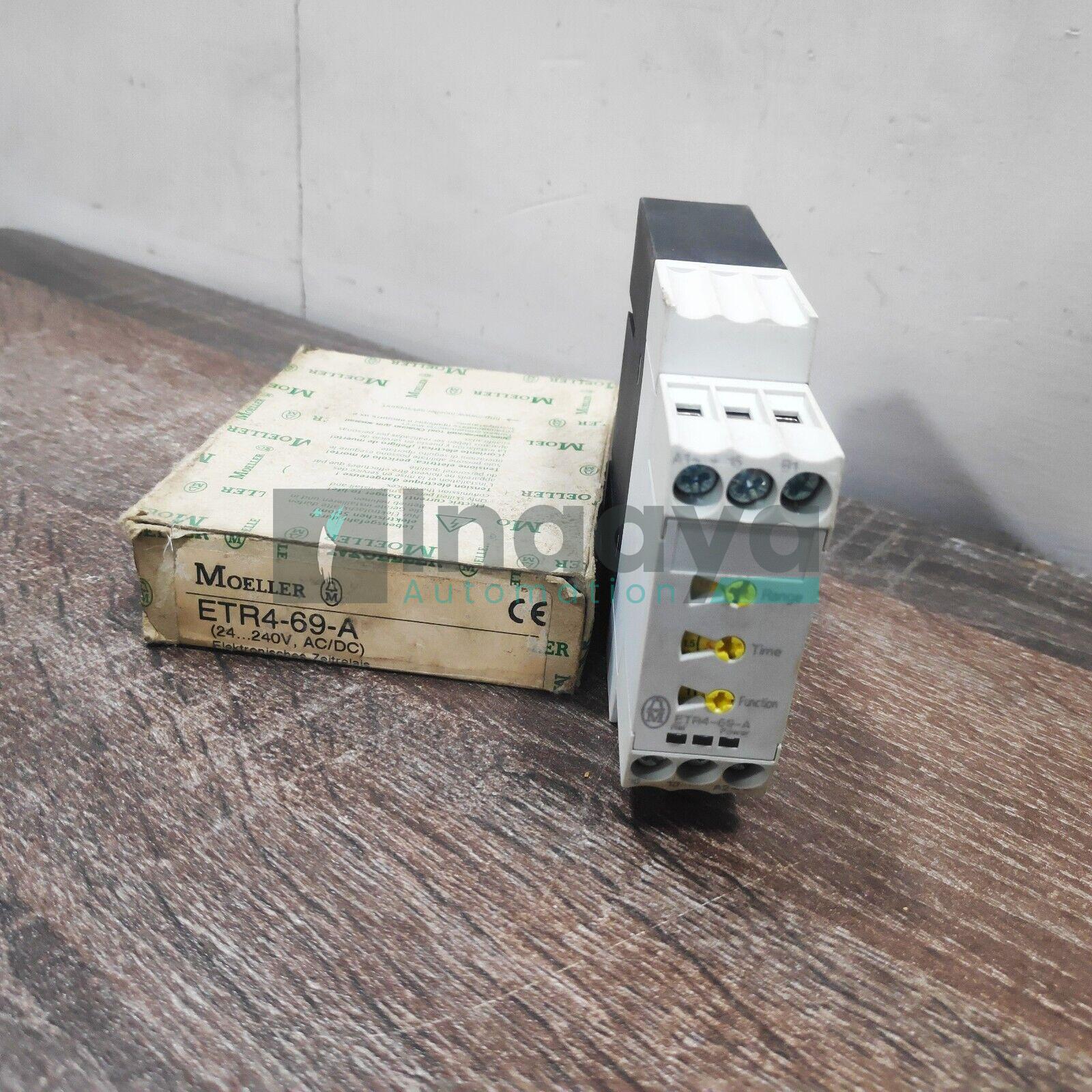 EATON / MOELLER ETR4-69-A ELECTRIC TIMING RELAY 24...240V AC/DC