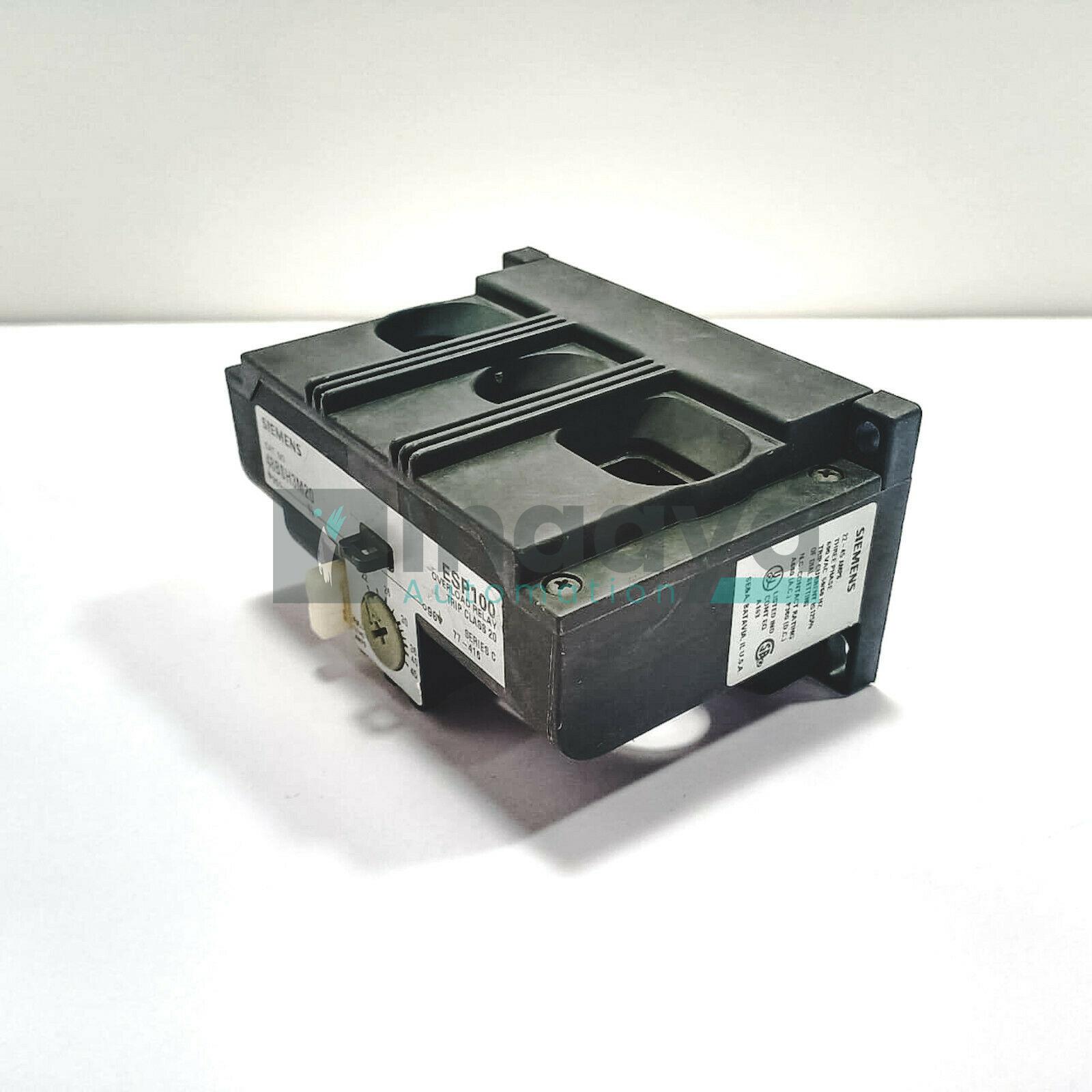 SIEMENS 48BSH3M20 ESP100 OVER LOAD RELAY