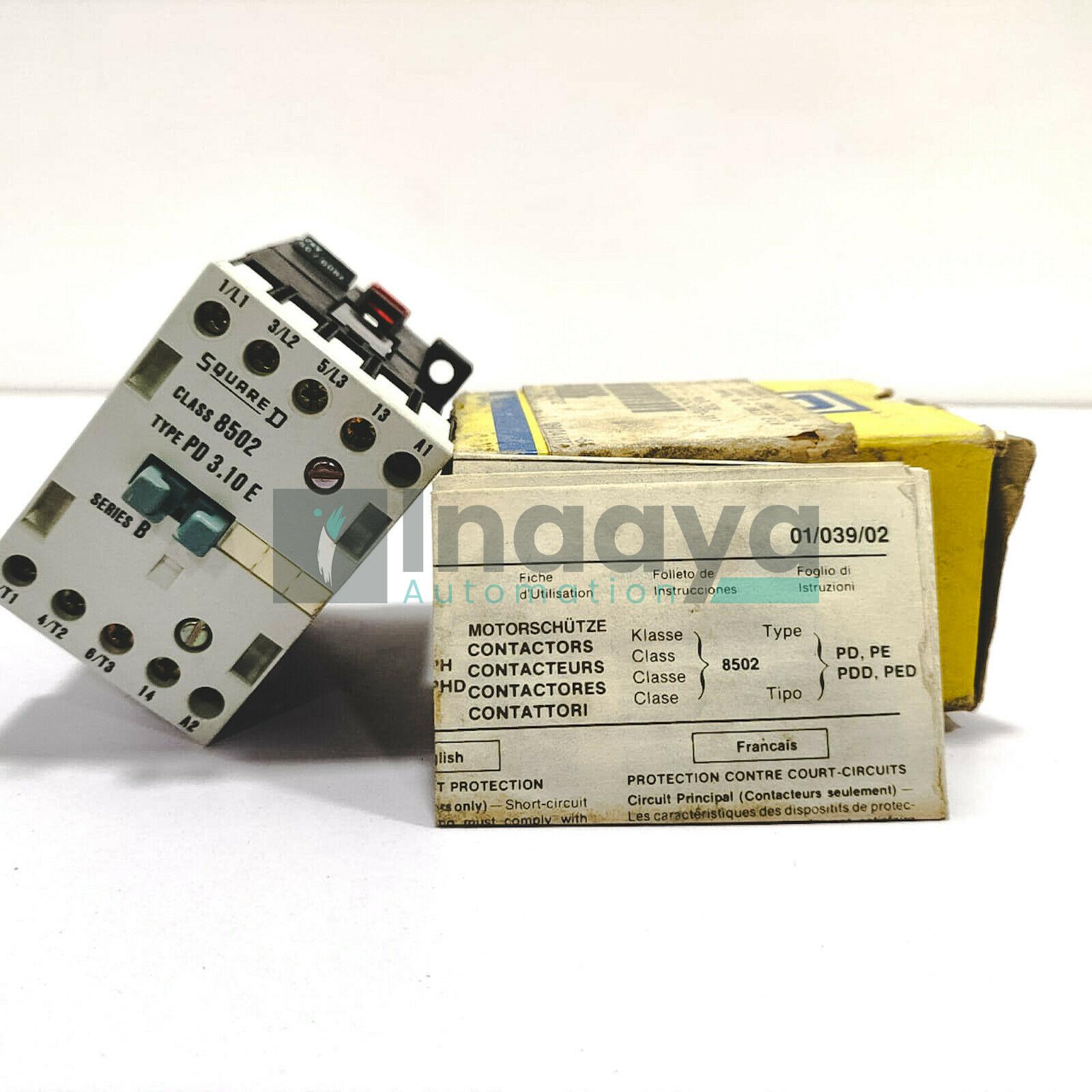 SQUARE D 8502-PD-3.10EV01 16AMP 3POLE 24VAC CONTACTOR