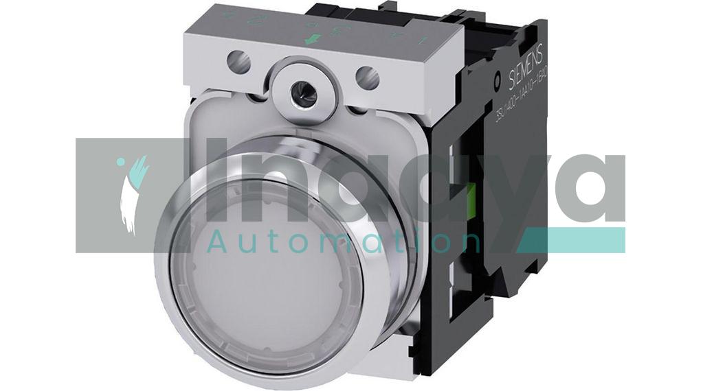  SIEMENS 3SU1152-0AB60-1BA0 ILLUMINATED PUSHBUTTON